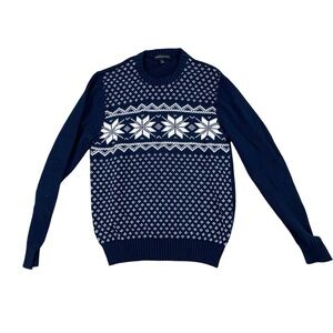 Men’s Tricots St Raphael snowflake sweater size M